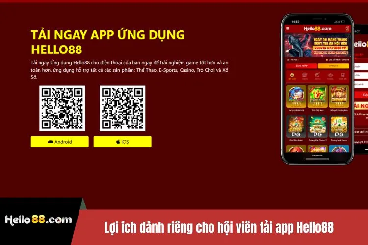Lợi ích dành riêng cho hội viên tải app Hello88