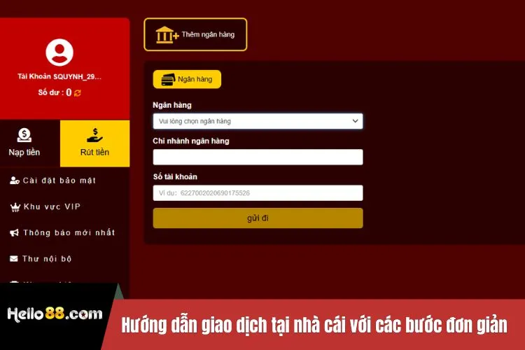 Hướng dẫn giao dịch tại nhà cái với các bước đơn giản