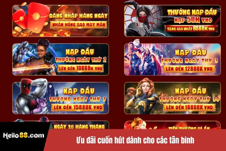 Ưu đãi cuốn hút dành cho các tân binh